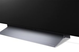 LG 55C31LA review - stand din aluminiu
