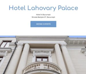 Cele mai bune hoteluri in Bucuresti - Lahovary Palace
